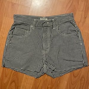 Vintage GAP 90’s gingham plaid high rise shorts